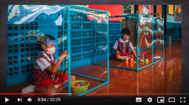 Absoluter Corona Wahnsinn im Kindergarten der Wat Khlong Toey School in Bangkok | Photo: Youtube Screenshot