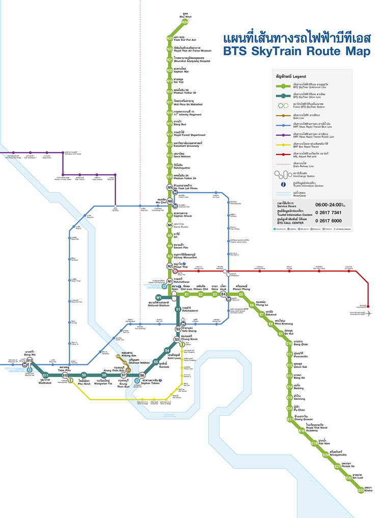 Was man über den BTS Skytrain und die MRT Metro wissen sollte