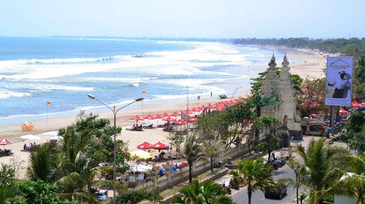 Bali: Blick auf den Kuta Beach