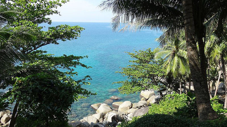 Panorama von Bamboo Beach auf Phuket