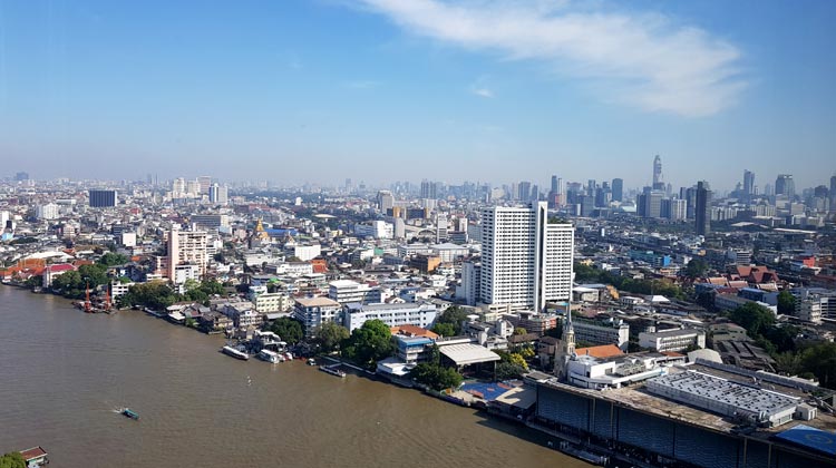 Blick auf Bangkok