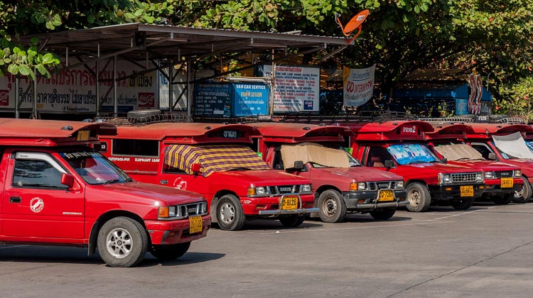 Songthaews (Rot Daeng) in Chiang Mai