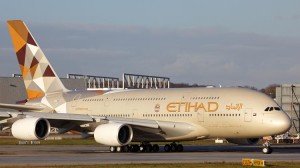 Airbus A380 der Etihad Airways