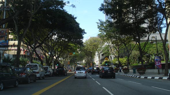 Straßenbild von Kuala Lumpur