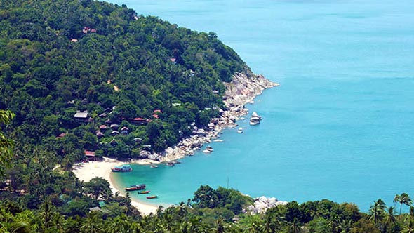 Koh Phangan: Blick auf die Küste