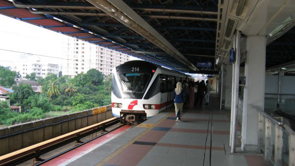 LTR Train-Station in Kuala Lumpur