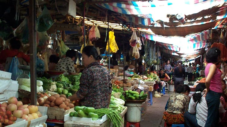 Markt in Kambodscha
