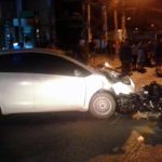 Verkehrsunfall in Thailand mit Motorrad
