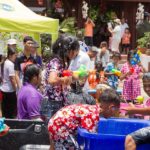 Songkran-Feierlichkeiten in Ayutthaya