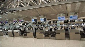 Check-in Bereich des Airports