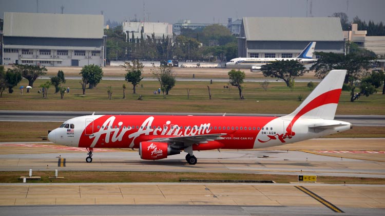 Bei AirAsia sind die Umsätze um 98% zurückgegangen