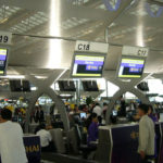 Thai Airways Check-in counter am Suvarnabhumi Airport in Bangkok