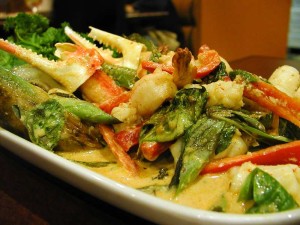 Thai Food mit Garnelen