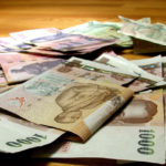 Thailändische Währung in Baht Banknoten