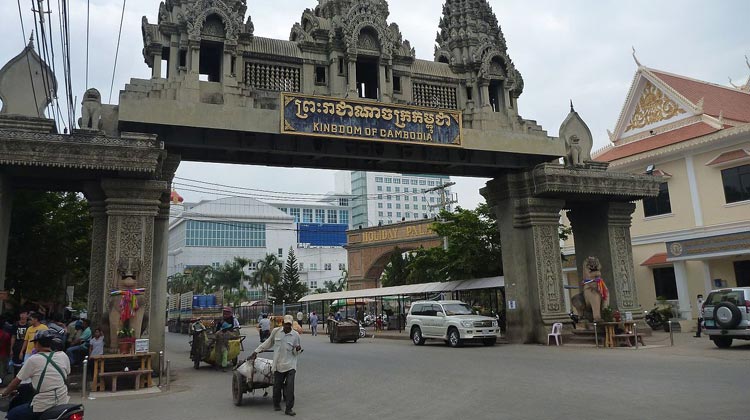 Grenzübergang von Thailand nach Kambodscha