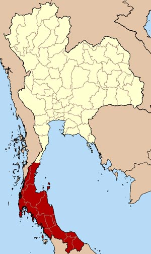 Thailand_South_map