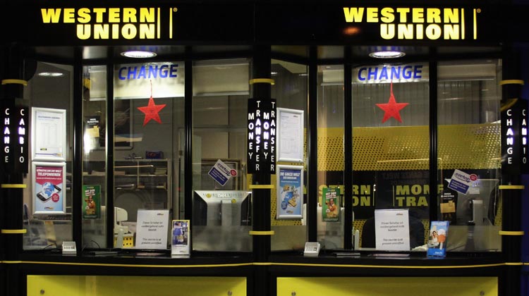 Western Union Schalter - Geldtransfer nach Fernost