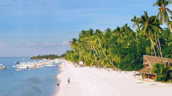 Alona Beach auf Panglao Island Bohol
