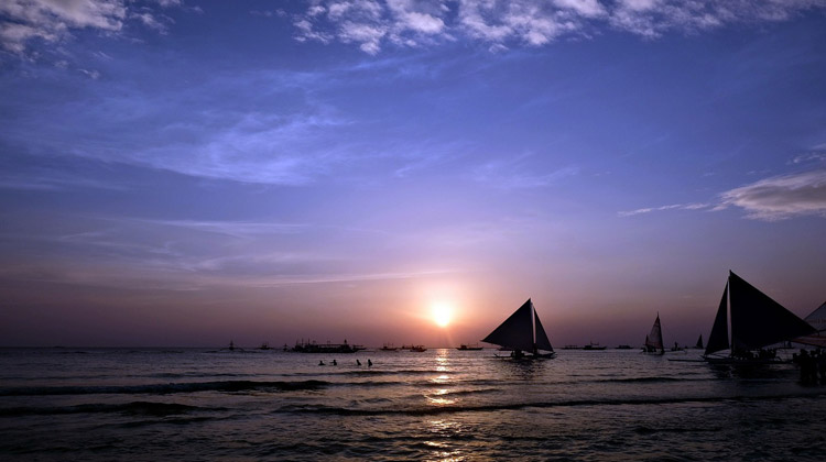 Sonnenuntergang auf Boracay