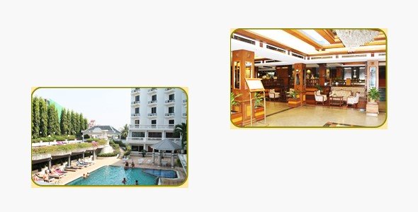 Ansichten im Caesar Palace Hotel in Pattaya