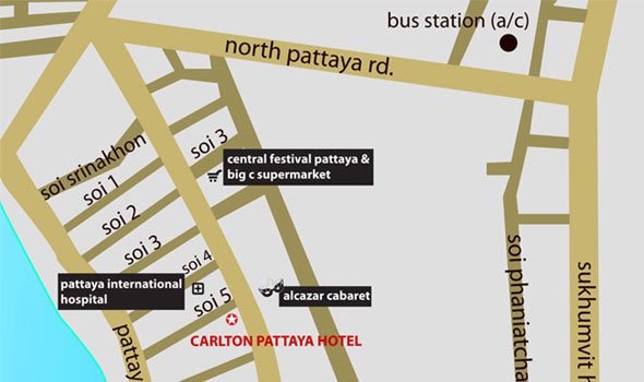 Lageplan des Hotels