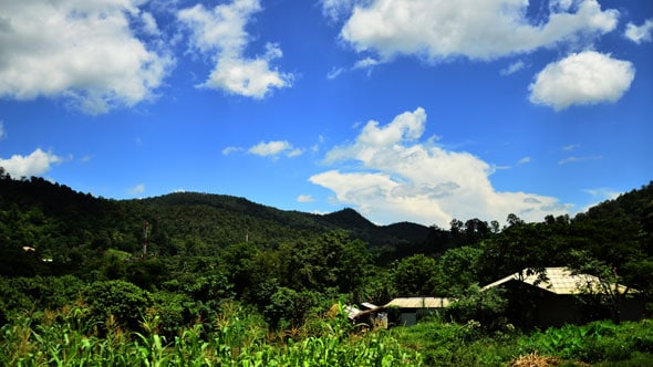 Berglandschaft in der Provinz Chiang Mai