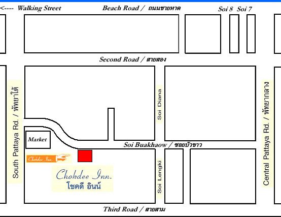 Lageplan Chokdee Inn Soi Buakhao