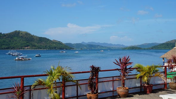 Blick von Coron Town aus auf die vorgelagerten Inseln