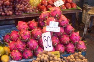 Exotische Früchte in Thailand - Drachenfrucht