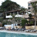 Blick vom Pool Golden Cliff House Hotel in Pattaya
