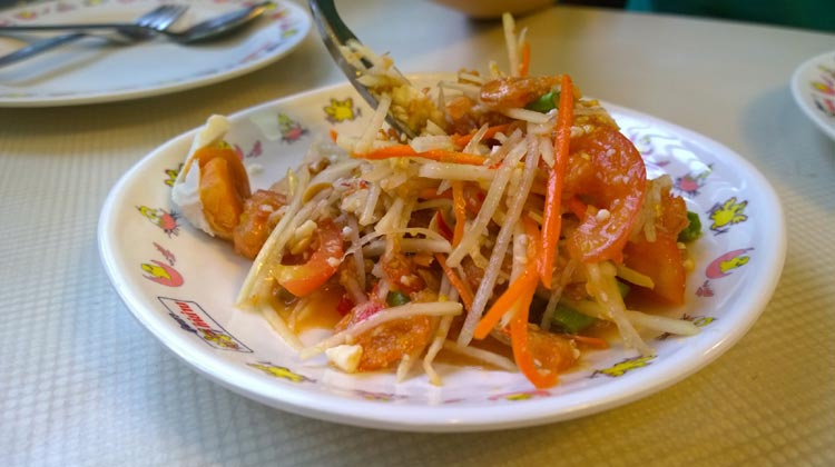 Die schärfsten Thai-Gerichte - Som Tam: Grüner Papayasalat