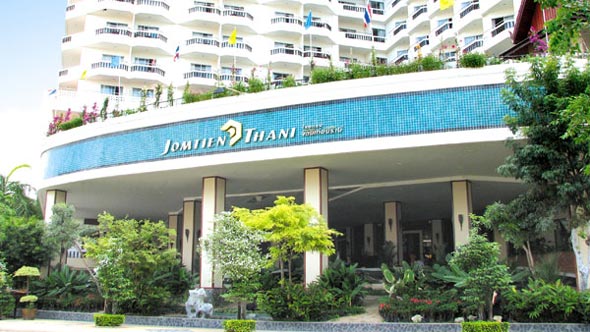 Frontansicht Jomtien Thani Hotel