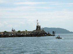 Blick auf Kampot