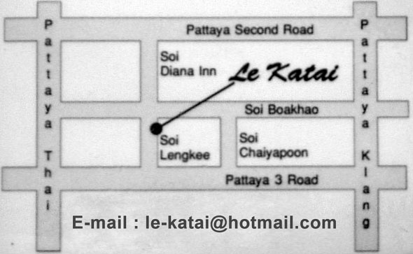 Lageplan Le Katai Guesthouse