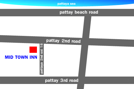 Lageplan vom Midtown Inn