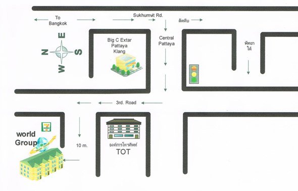 Lage des Apartmenthauses