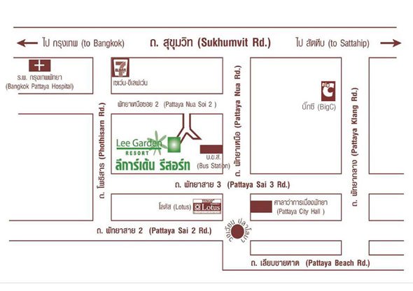 Lageplan Lee Garden Resort