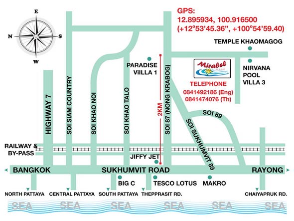 Lageplan des Resorts