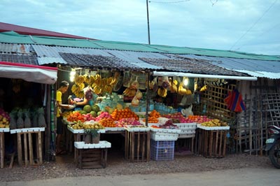 Obststand Markt in Coron