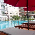 Swimmingpool im Innenhof Neo Hotel Pattaya