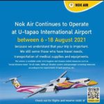 Nok Air setzt Flüge von Phuket nach U-Tapao fort