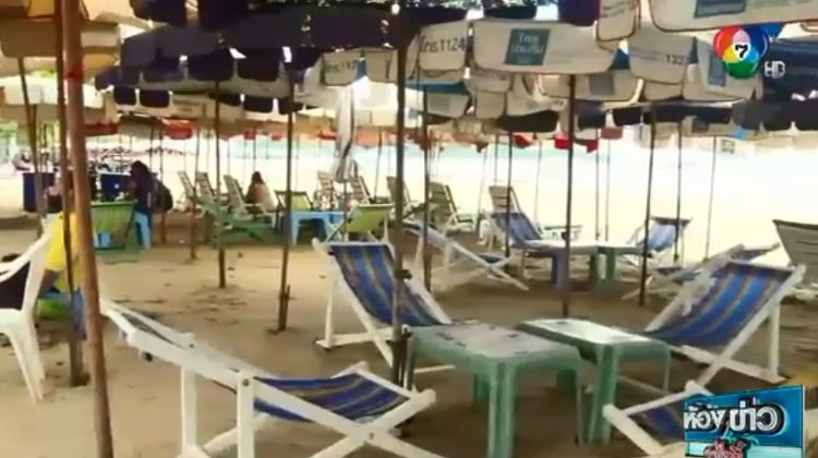 keine Tpuristen am Pattaya Beach