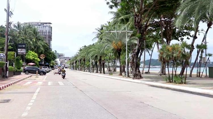Pattaya Beach Road - Fußwege und Grünzonen sollen renoviert werden