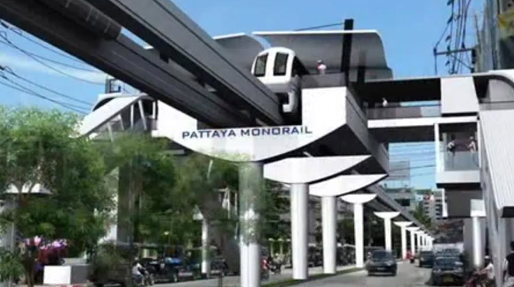 Ideen zum geplanten Stadtbahnprojekt in Pattaya