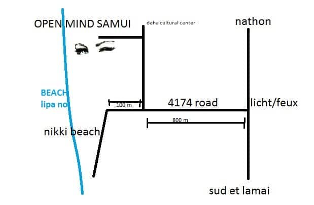 Open Mind Samui Adult Resort - Lageplan