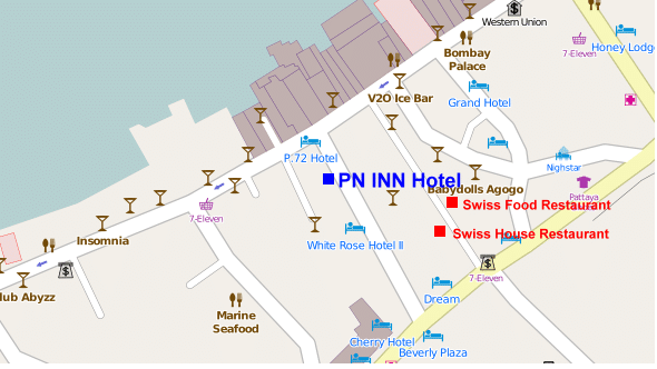 Lageplan des Hotels