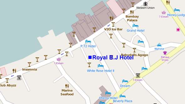 Lageplan des Hotels