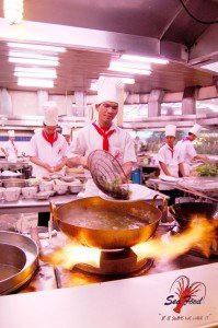 Küche im Seafood Market