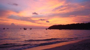 Sonnenuntergang bei Sihanoukville