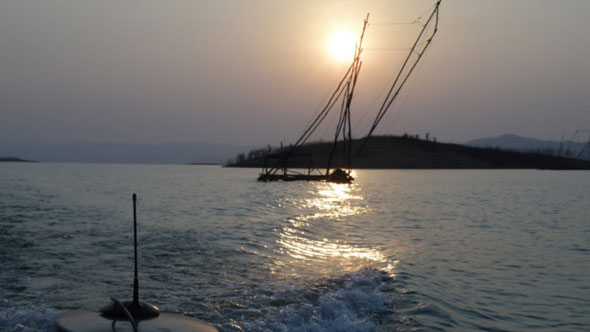 Sonnenuntergang am Sirikit Stausee